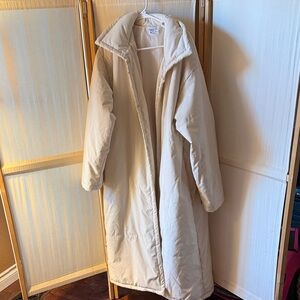 Princess Polly med/large long white jacket.